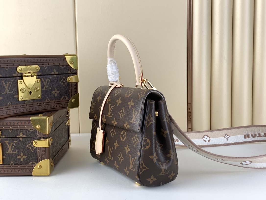 Designer Monogram Cluny Mini Monogram Canvas Tote Bag - Gorchic - $128.99