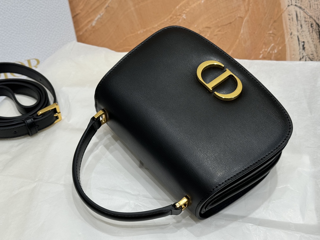 D Inspired Medium 30 Montaigne Avenue Top Handle Bag-Black - Bag - Gorchic - $146.99