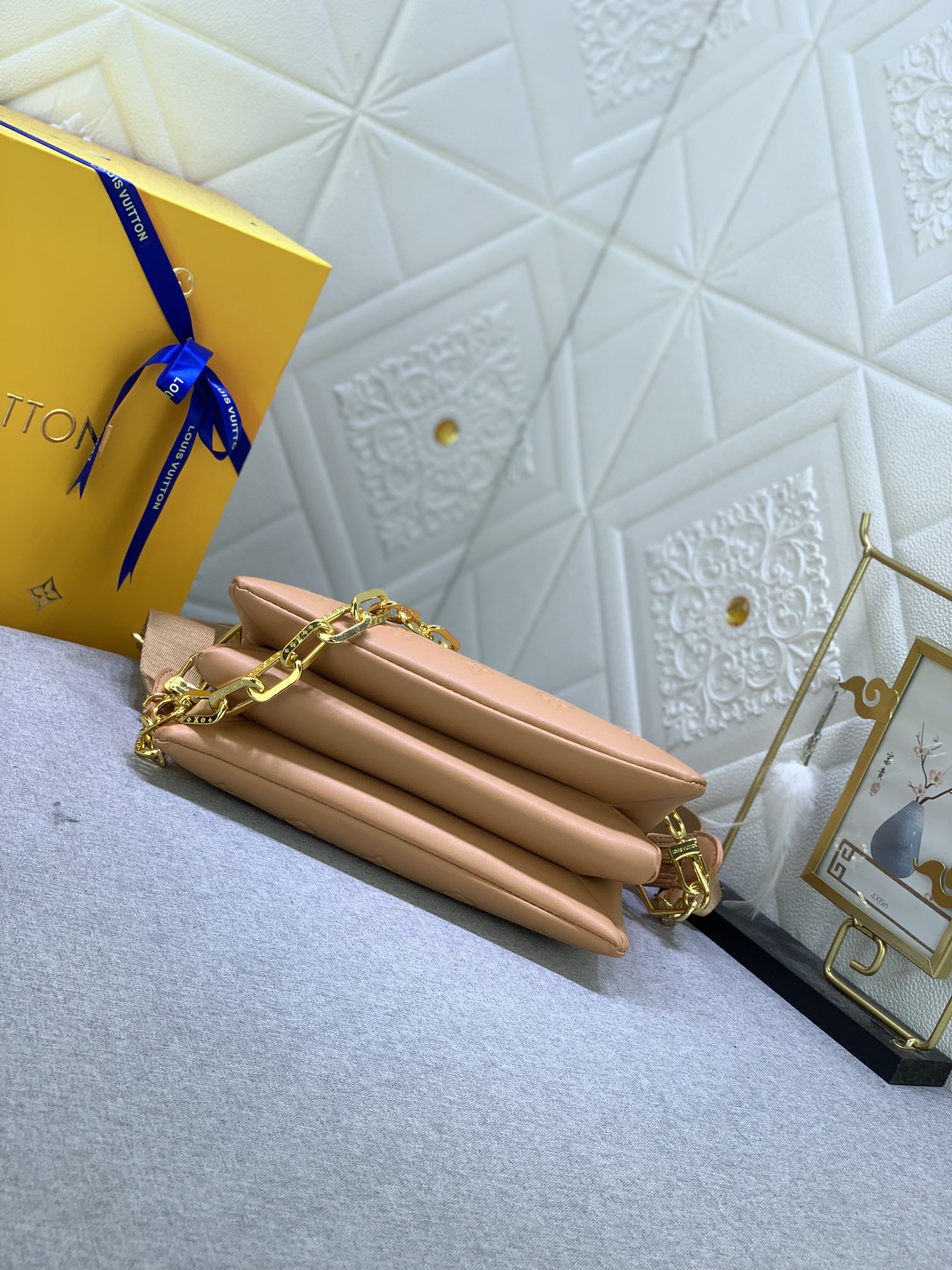 Designer Monogram Coussin PM Brown Small Handbag - Gorchic - $128.99