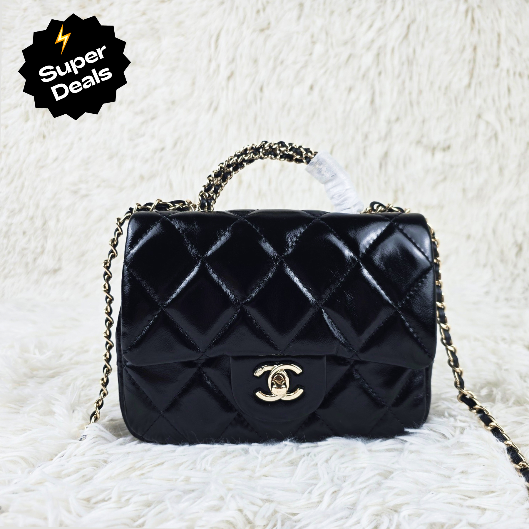 CC Inspired 24B Bag Black Color Small Size - Gorchic - $132.99