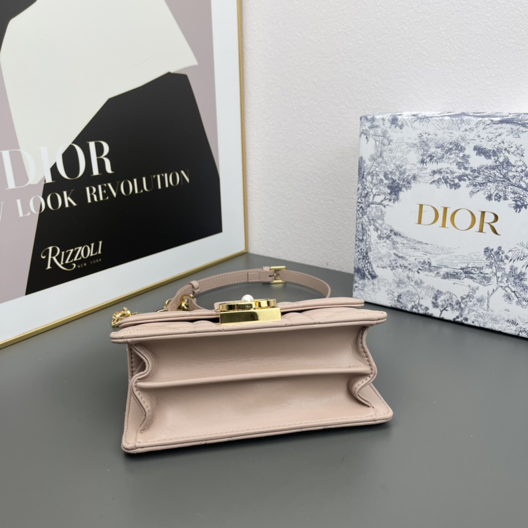 D Inspired ange mini black leather Pink  bag - Bag - Gorchic - $146.99