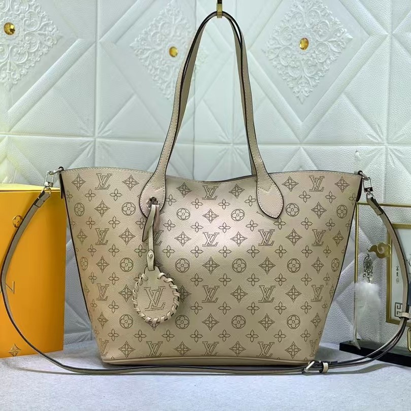 Designer Monogram  Blossom MM Bag Mahina Leather - Bag - Gorchic - $143.99