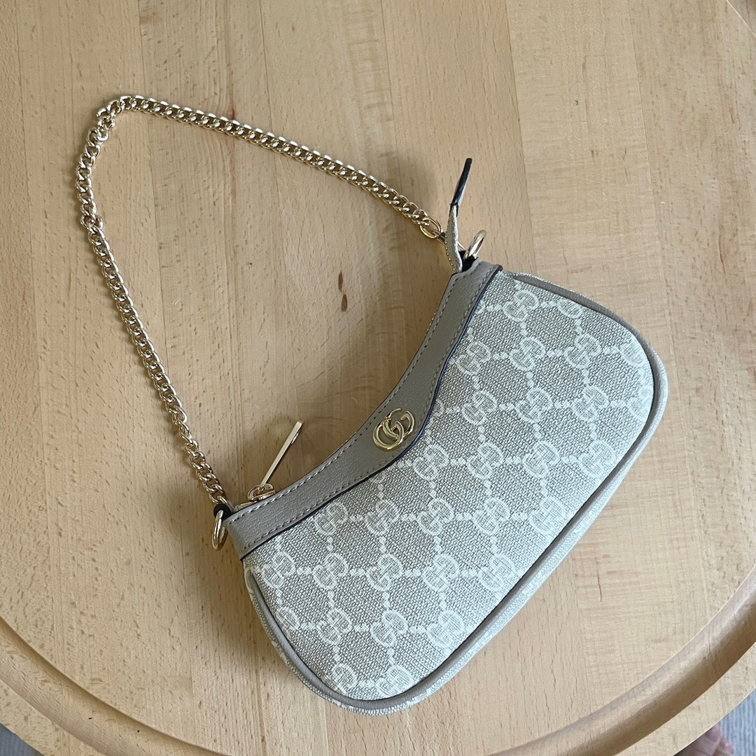 Double-G Ophidia Collection Handbag - Beige And White Bag - Gorchic - $108.99