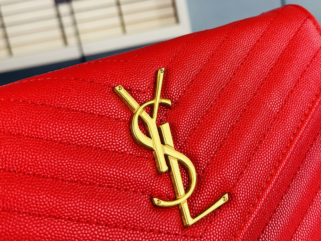 Lady Designer Fashion Cassandre Envelope - Red - Gorchic - $119.99