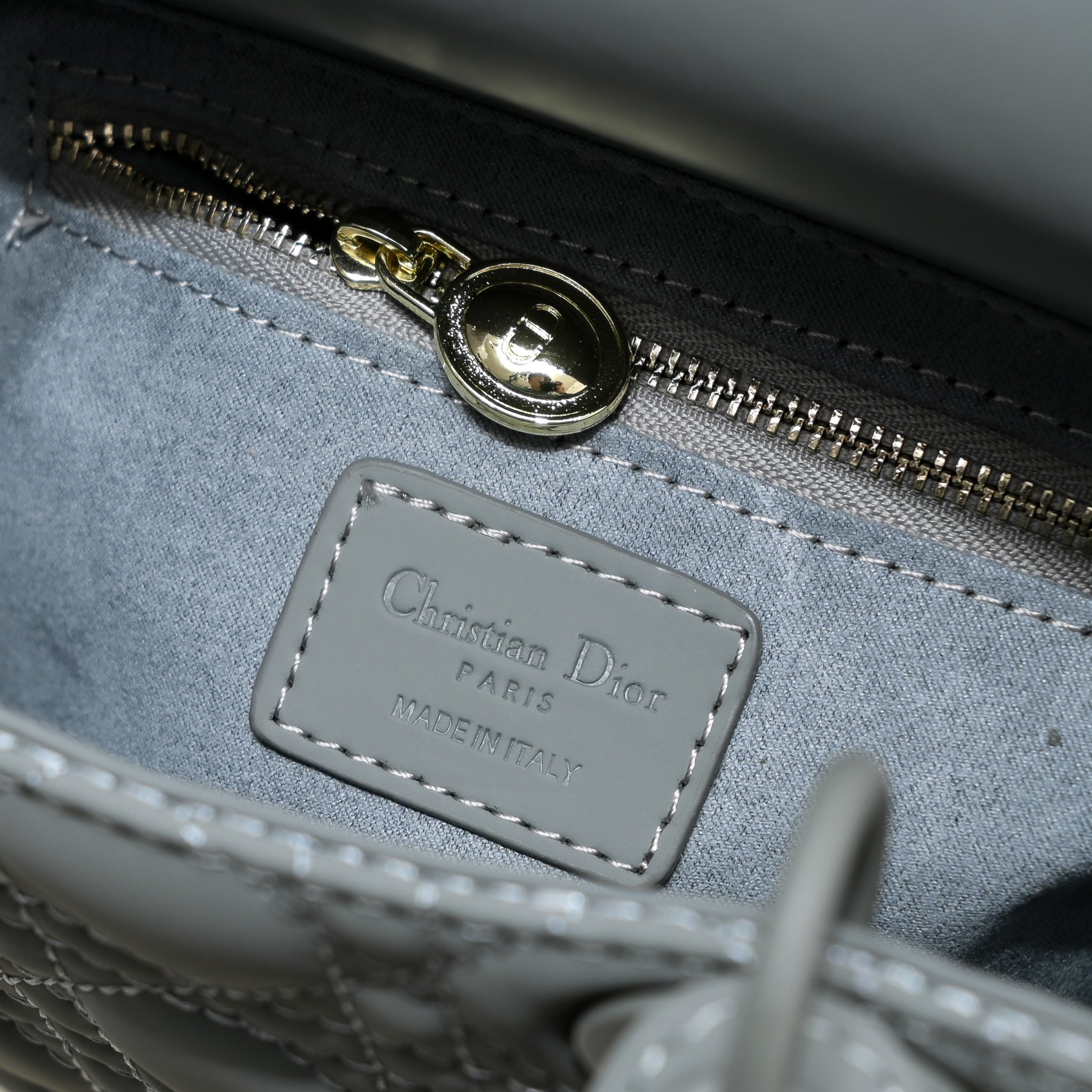 D Inspired Small Lady D Inspired Bag Grey Ultramatte Calfskin - Bag - Gorchic - $144.99