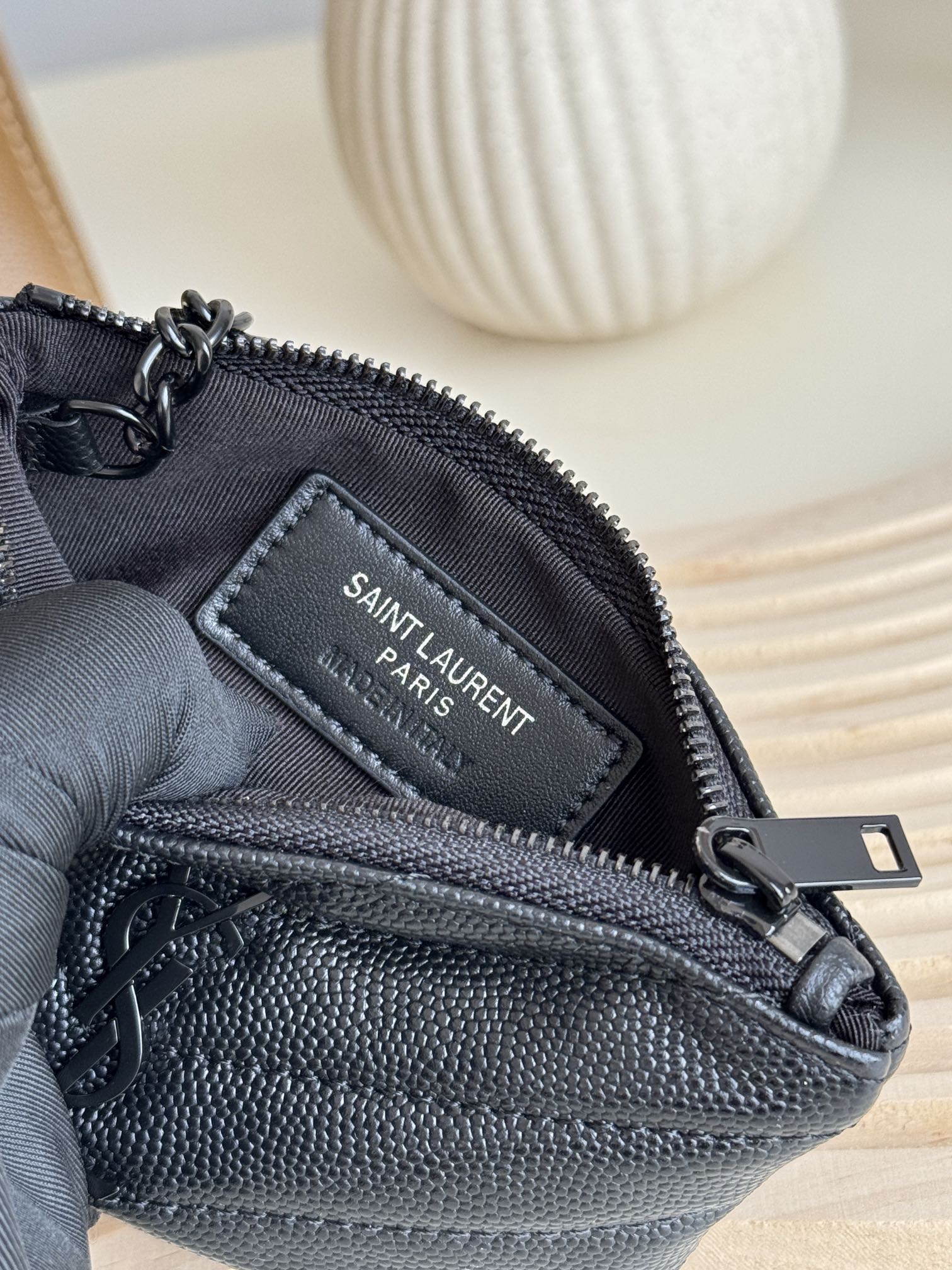 Lady Designer Ball-Patterned Cowhide Wallet -Black Leather Gold Wallet - Gorchic - $55.99