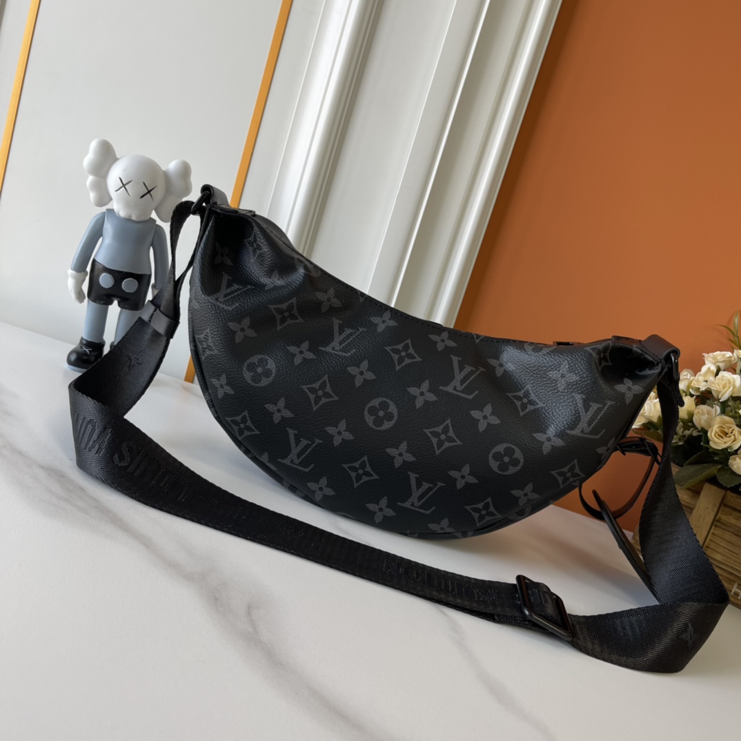Designer Monogram Hamac Black Flower Trumpet Handbag - Gorchic - $135.99