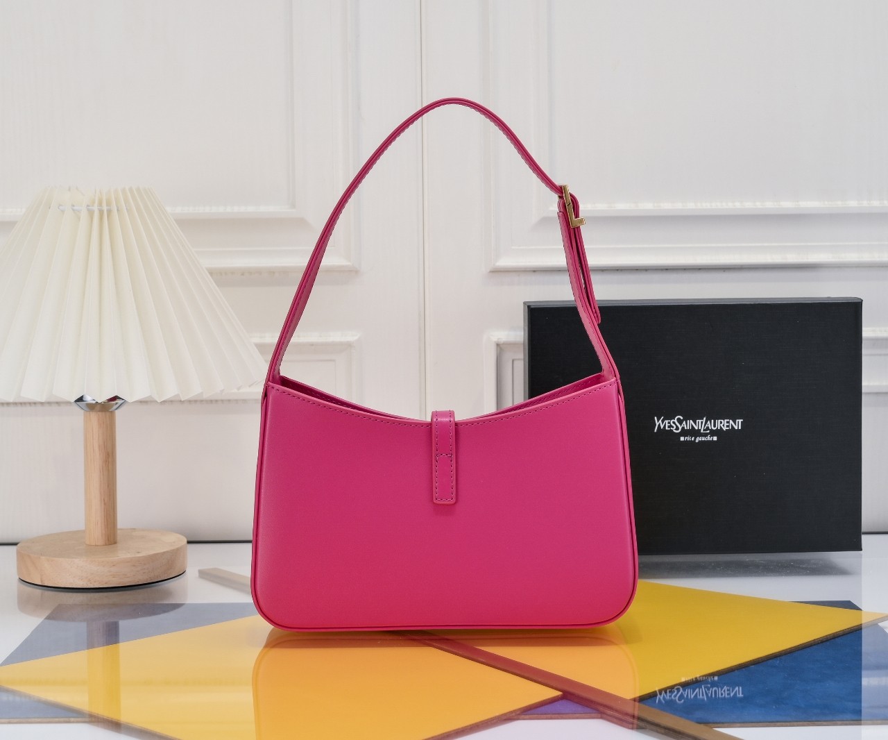 Lady Designer Fashion Le 5 à 7 Hobo Bag Leather-Pink Bag - Gorchic - $121.99