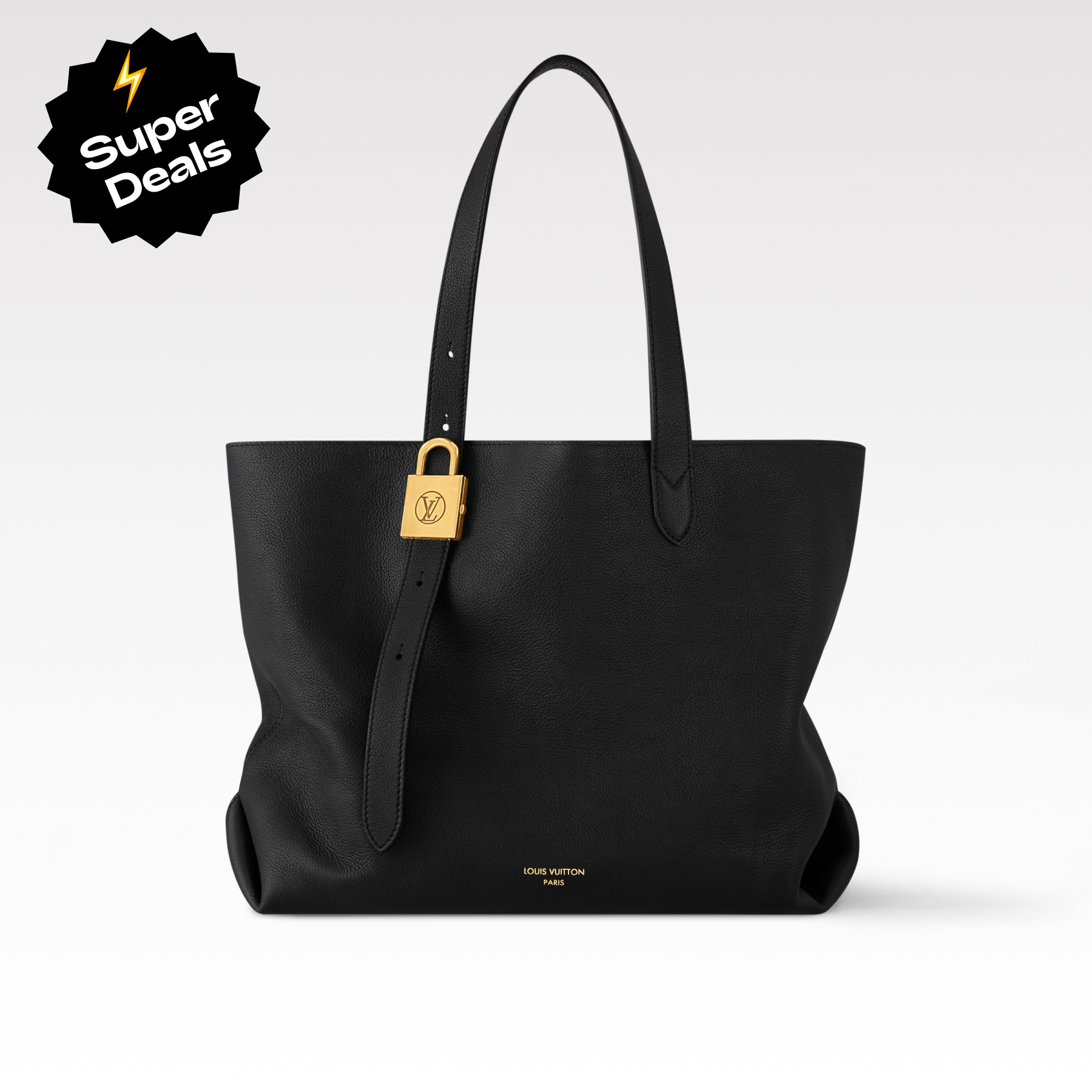 Designer Monogram Low Key Cabas MM Black - Bag - Gorchic - $134.99