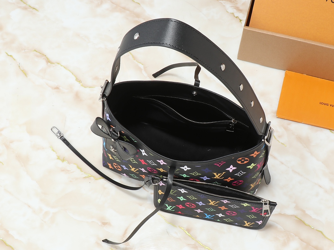 Designer Monogram x Murakami  x TM CarryAll PM Black Bag - Gorchic - $119.99