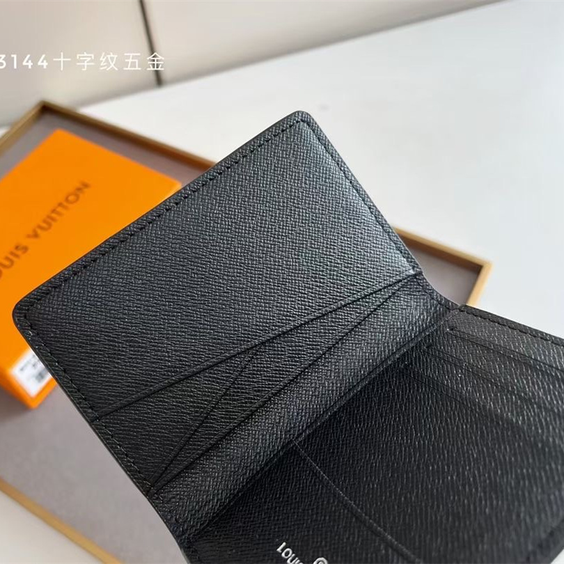 Designer Monogram Pocket Organizer Taiga Leather Wallet - Gorchic - $39.99