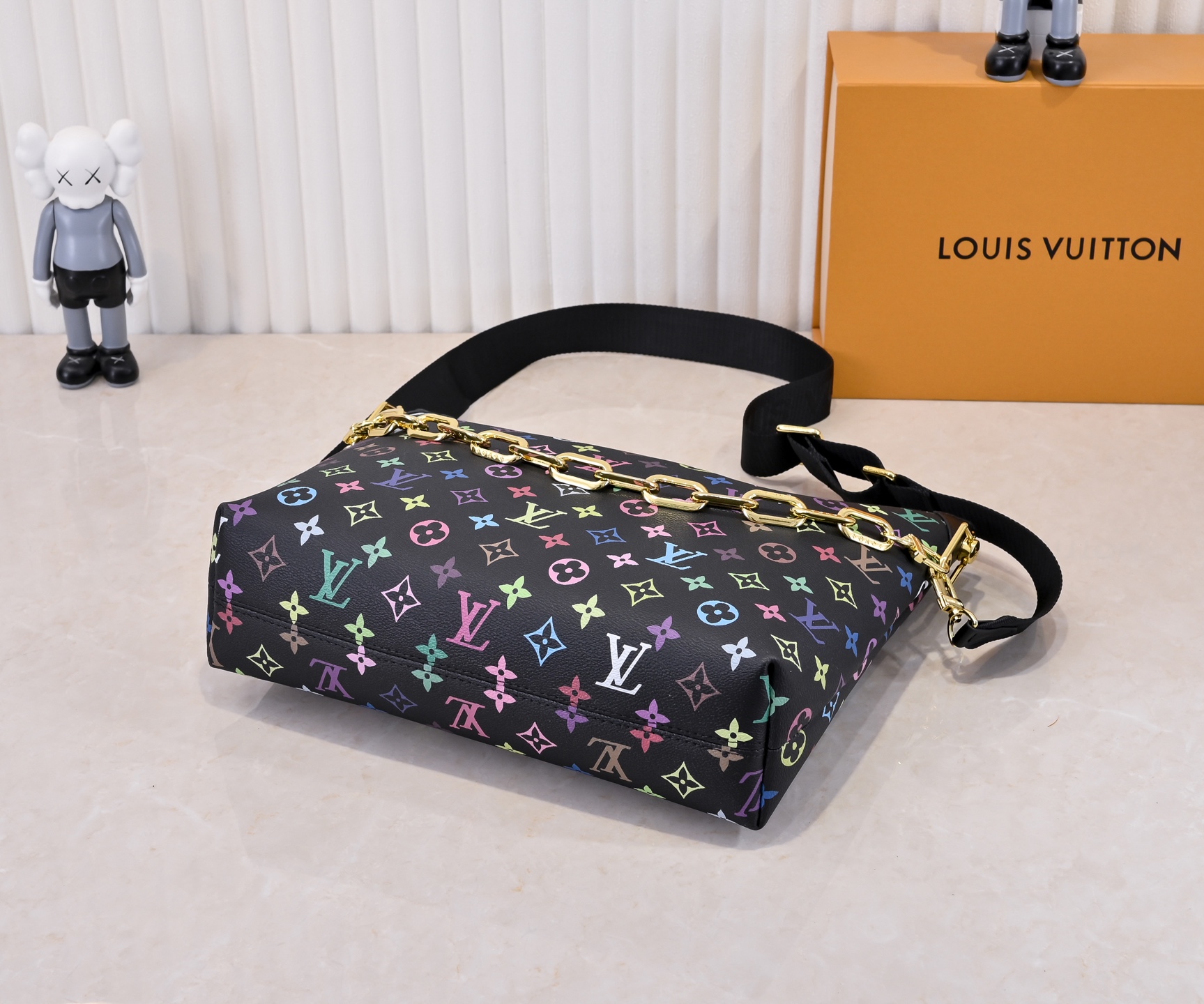 Designer Monogram x Murakami  x TM  Coussin Hobo MM Black Bag - Gorchic - $122.99