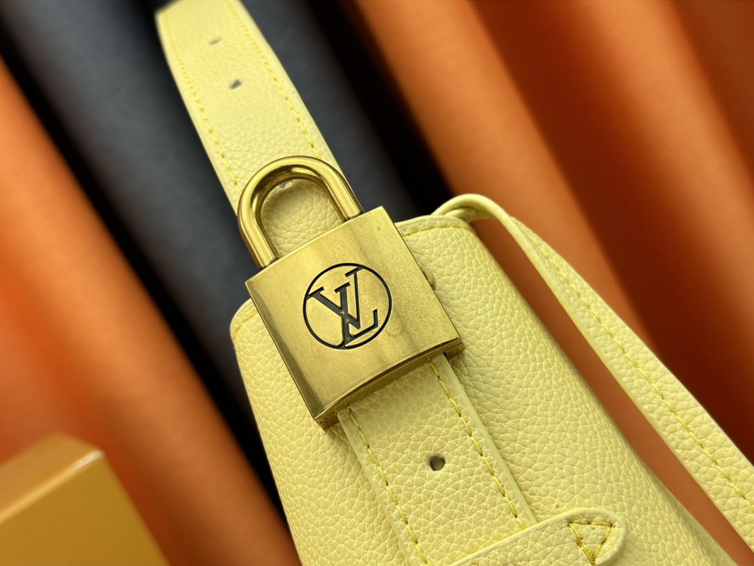 Designer Monogram  Low Key Hobo PM Bag in Yellow - Bag - Gorchic - $139.99