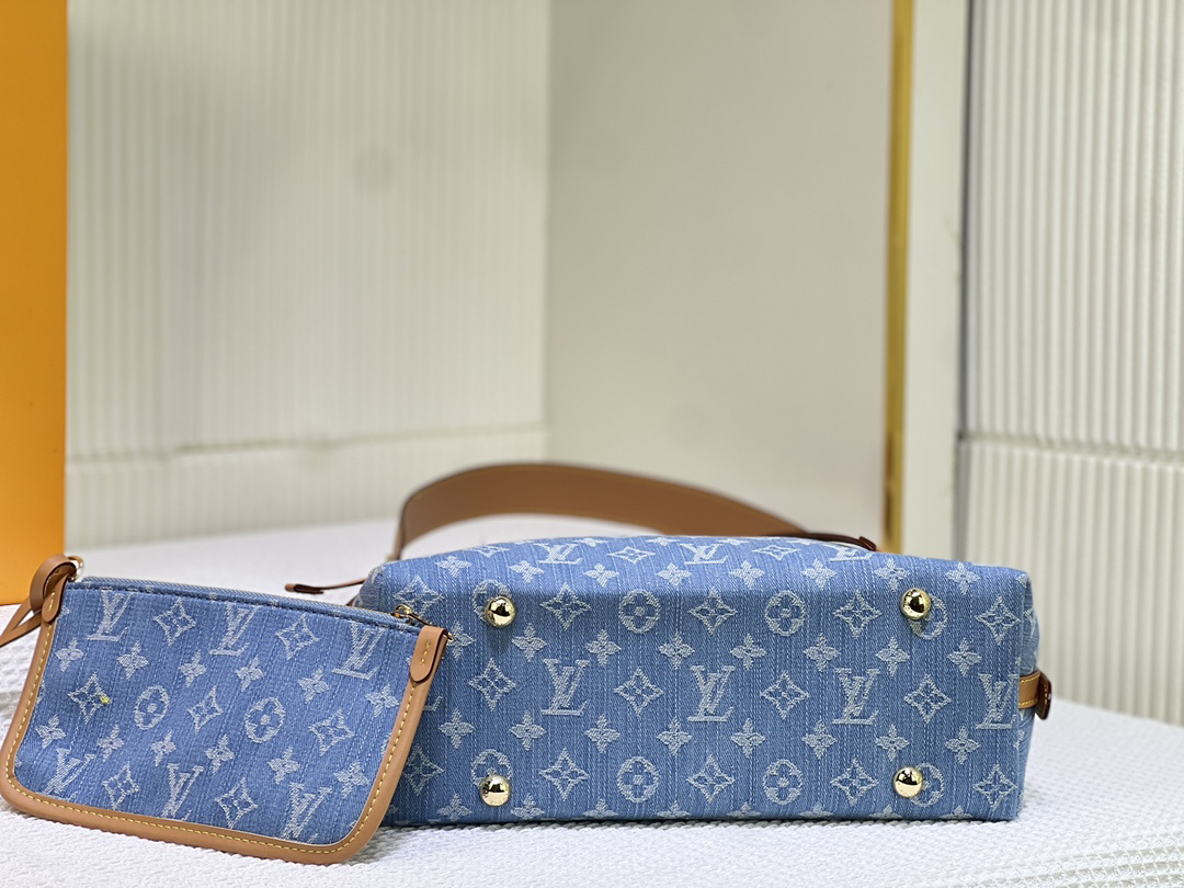 Designer Monogram CarryAll PM M11462 Blue - Bag - Gorchic - $128.99