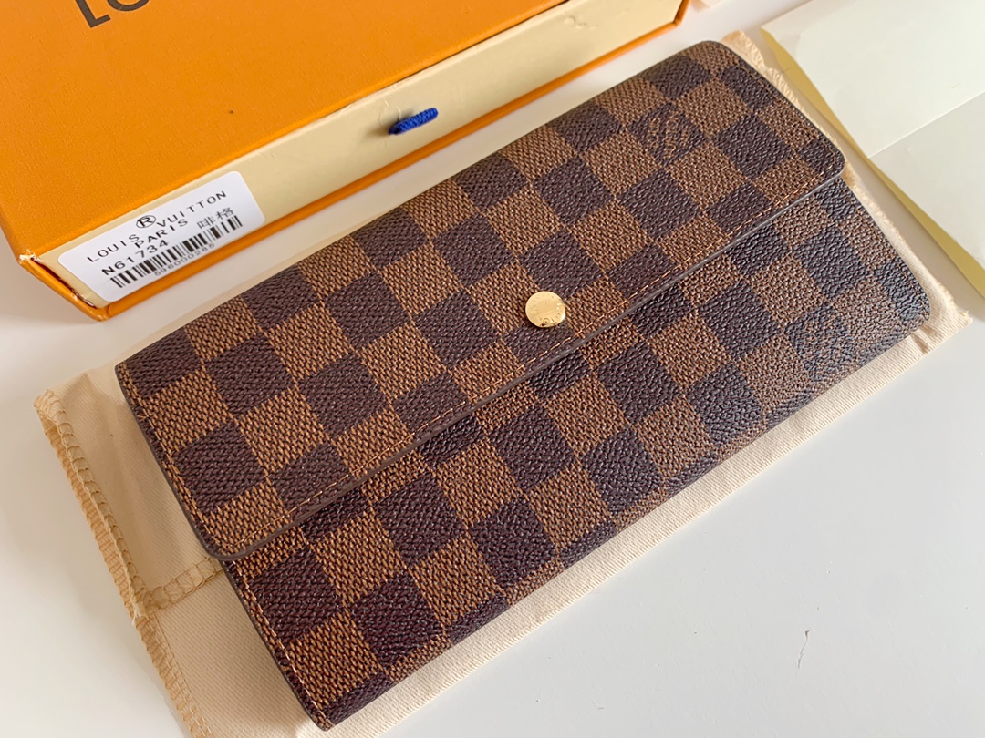 Designer Monogram Portefeuille Sarah Long Wallet - Gorchic - $58.99