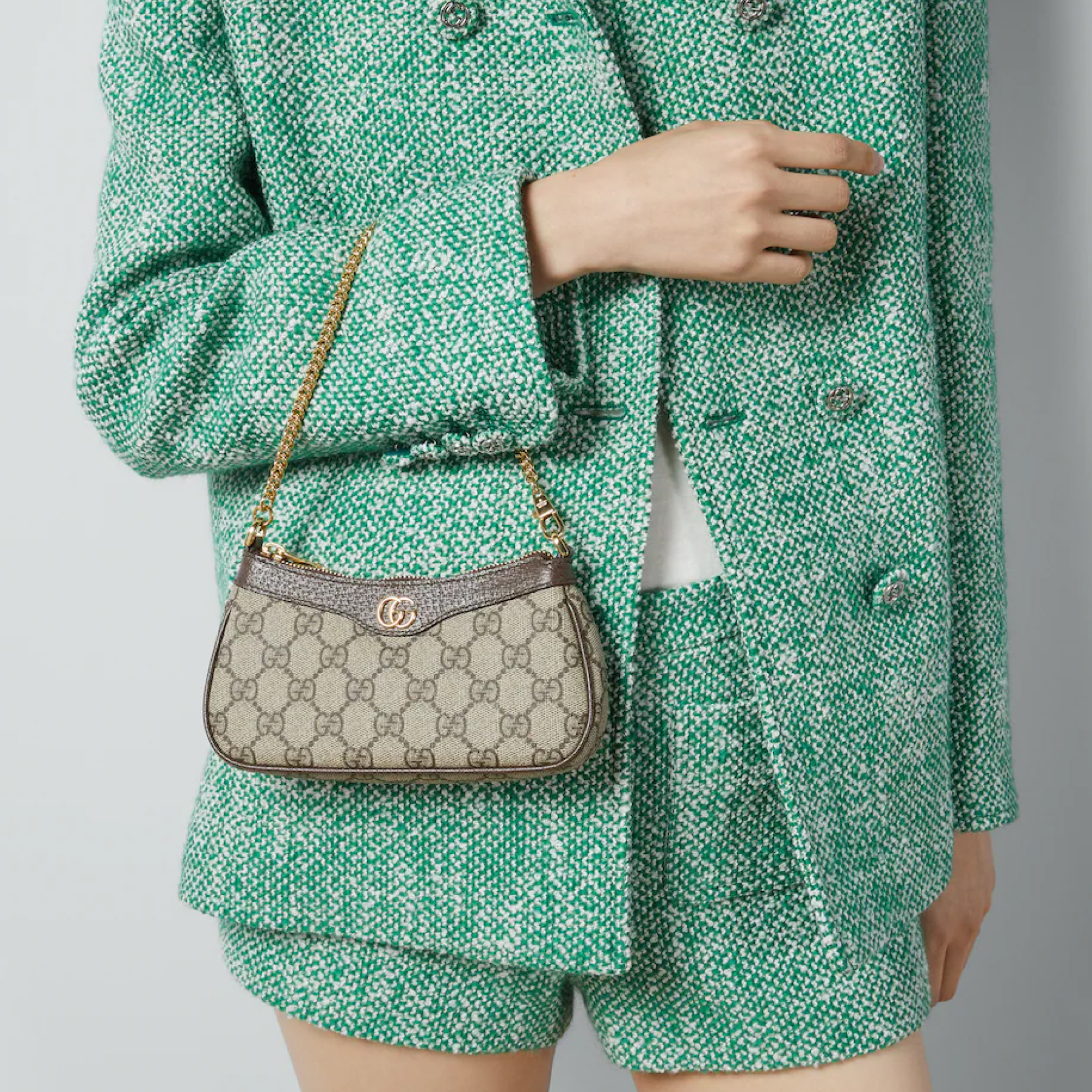 Double-G Ophidia Collection Handbag - Beige And Dark Brown Bag - Gorchic - $108.99