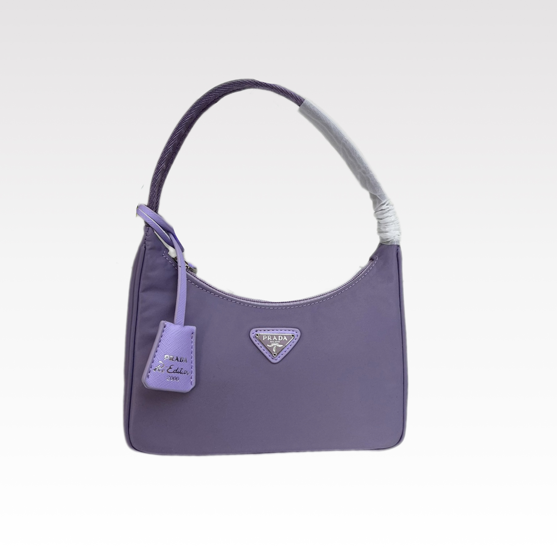 Saffiano texture Hobo Medieval Moon Bag - Purple Bag - Gorchic - $93.99