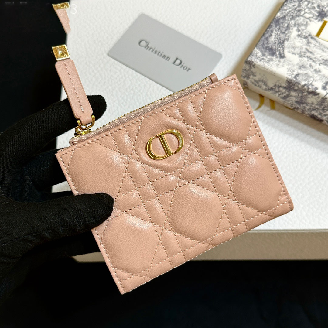 D Inspired Caro Dahlia Wallet-Pink Leather  Wallet - Gorchic - $55.99
