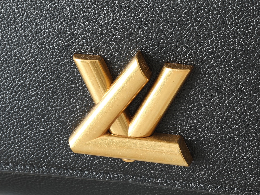 Designer Monogram Twist Black Bag - Gorchic - $157.99