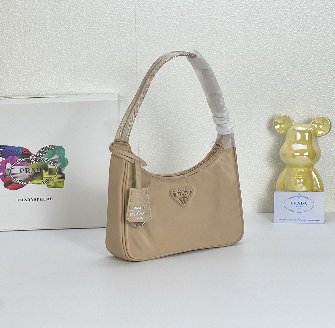 Saffiano texture Hobo Medieval Moon Bag - Khaki Bag - Gorchic - $93.99