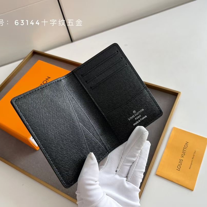 Designer Monogram Pocket Organizer Taiga Leather Wallet - Gorchic - $39.99