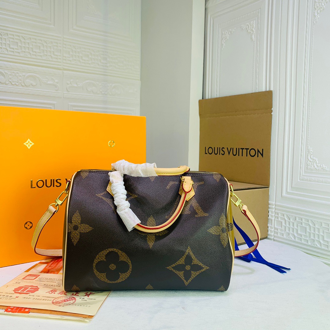 Designer Monogram Speedy 25/30 Bandoulière Monogram Women Handbag - Bag - Gorchic - $187.99