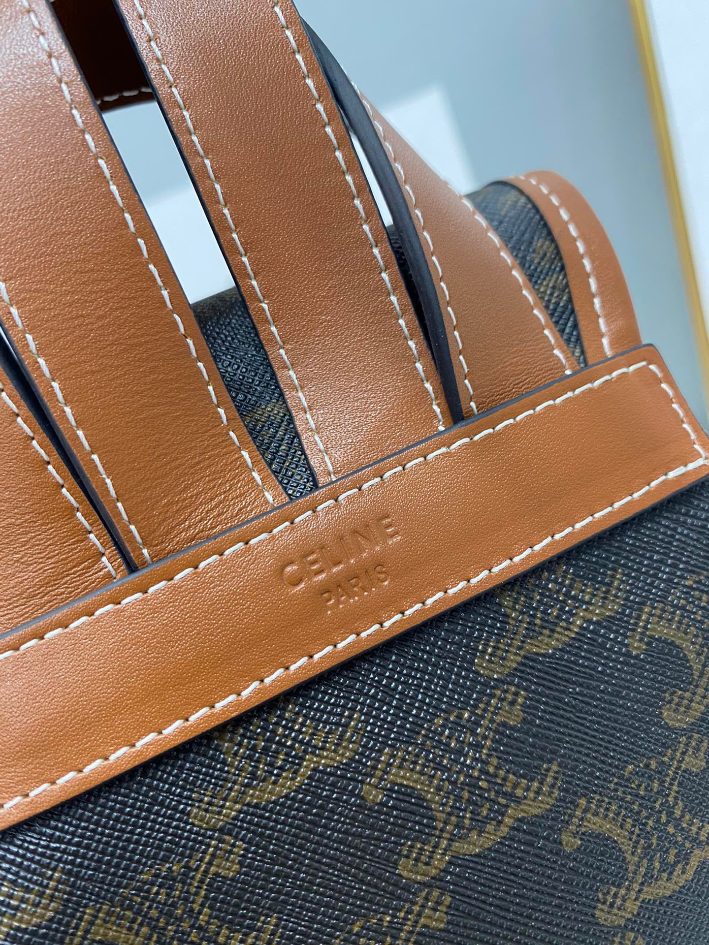 CL Backpack Folco Mini Triomphe Tan - Bag - Gorchic - $156.99