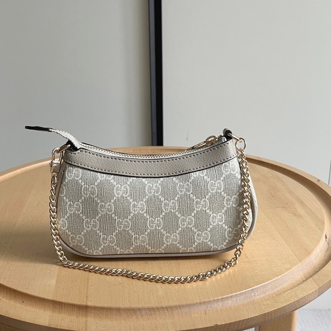 Double-G Ophidia Collection Handbag - Beige And White Bag - Gorchic - $108.99