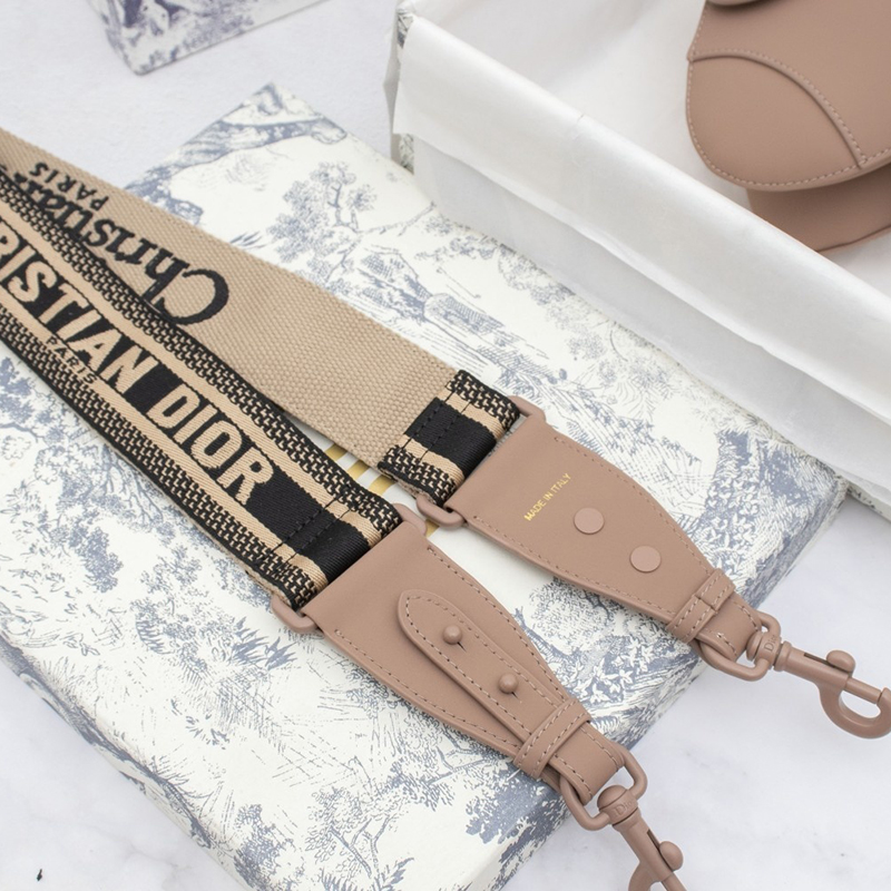 D Inspired SADDLE Bag Pink Ultramatte Calfskin - Bag - Gorchic - $138.99