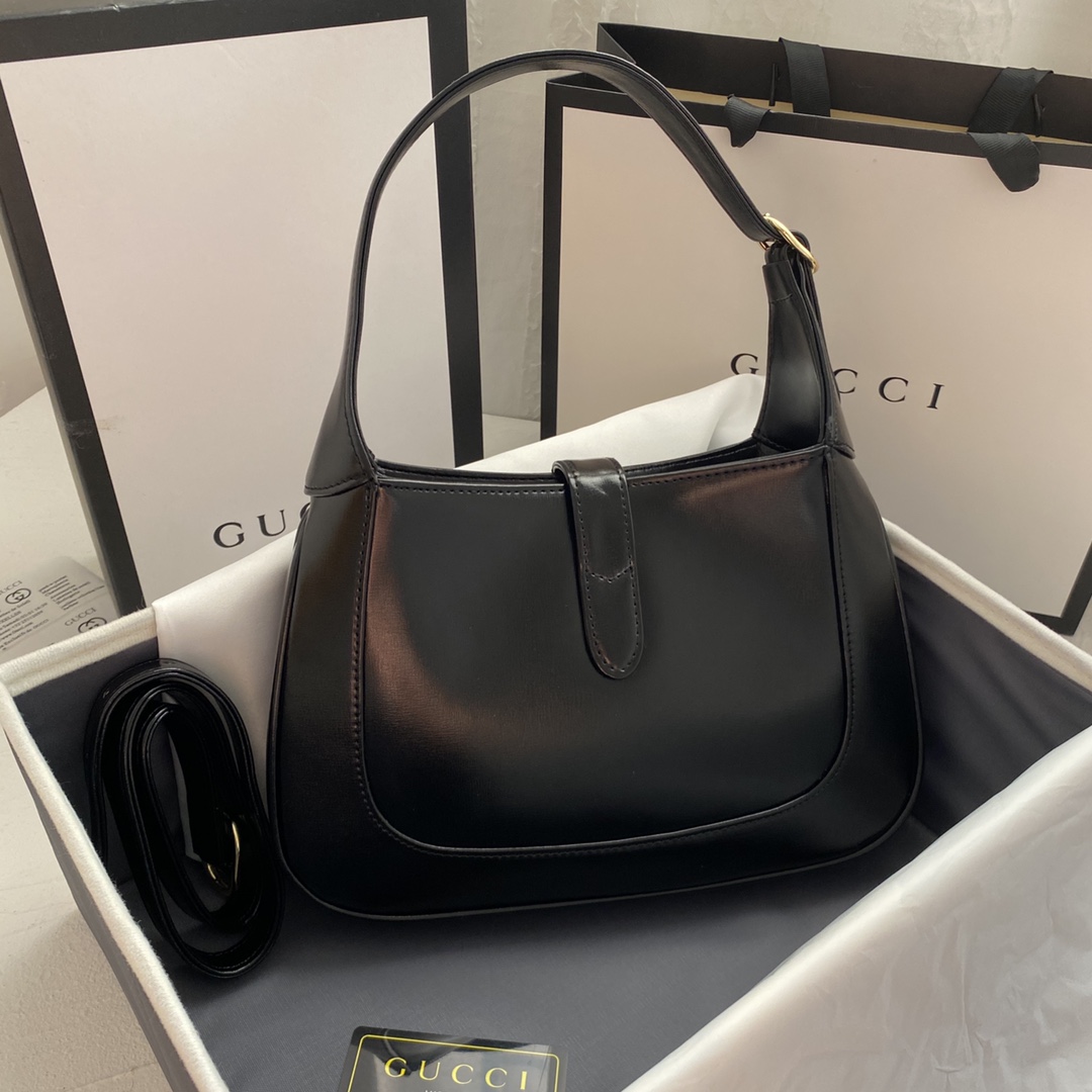 Double-G Jackie 1961 small shoulder bag-Black - Bag - Gorchic - $124.99