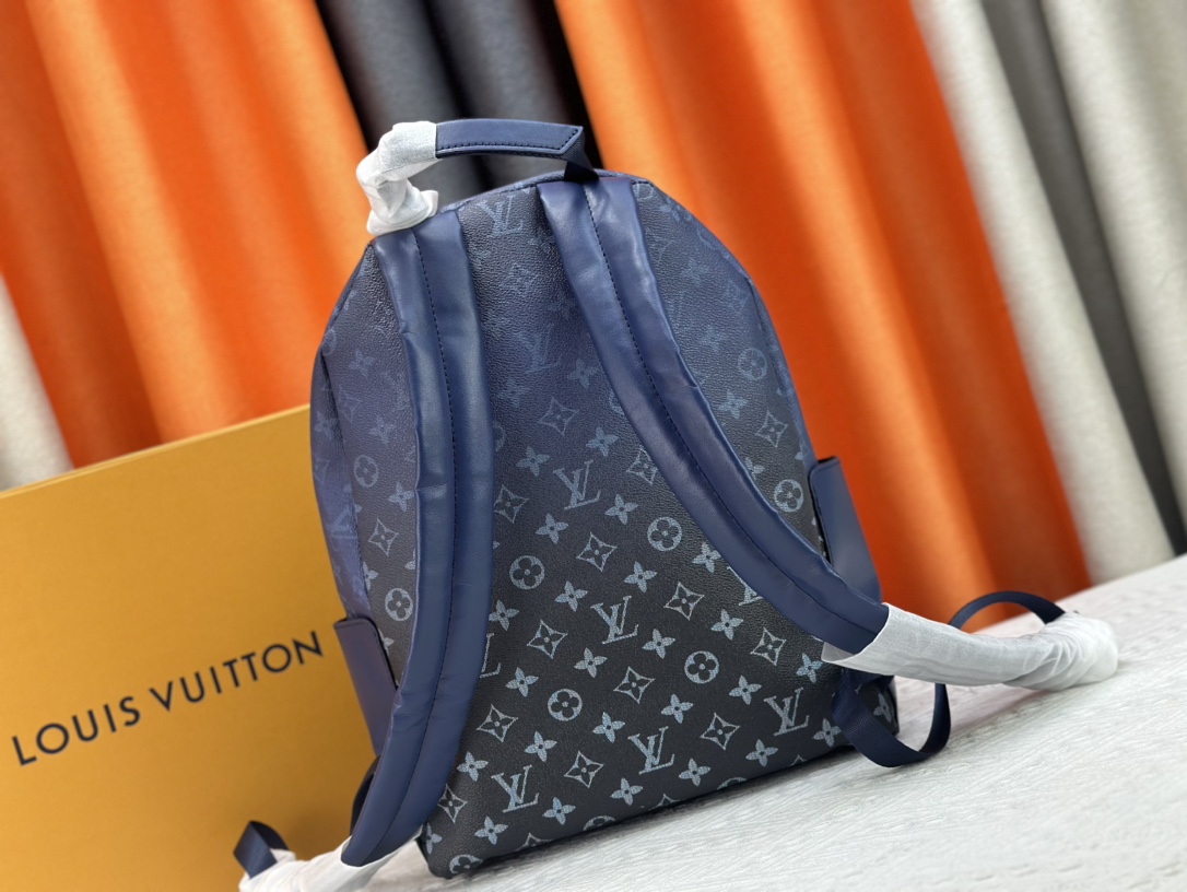Designer Monogram  Discovery Backpack Navy Blue - Bag - Gorchic - $158.99