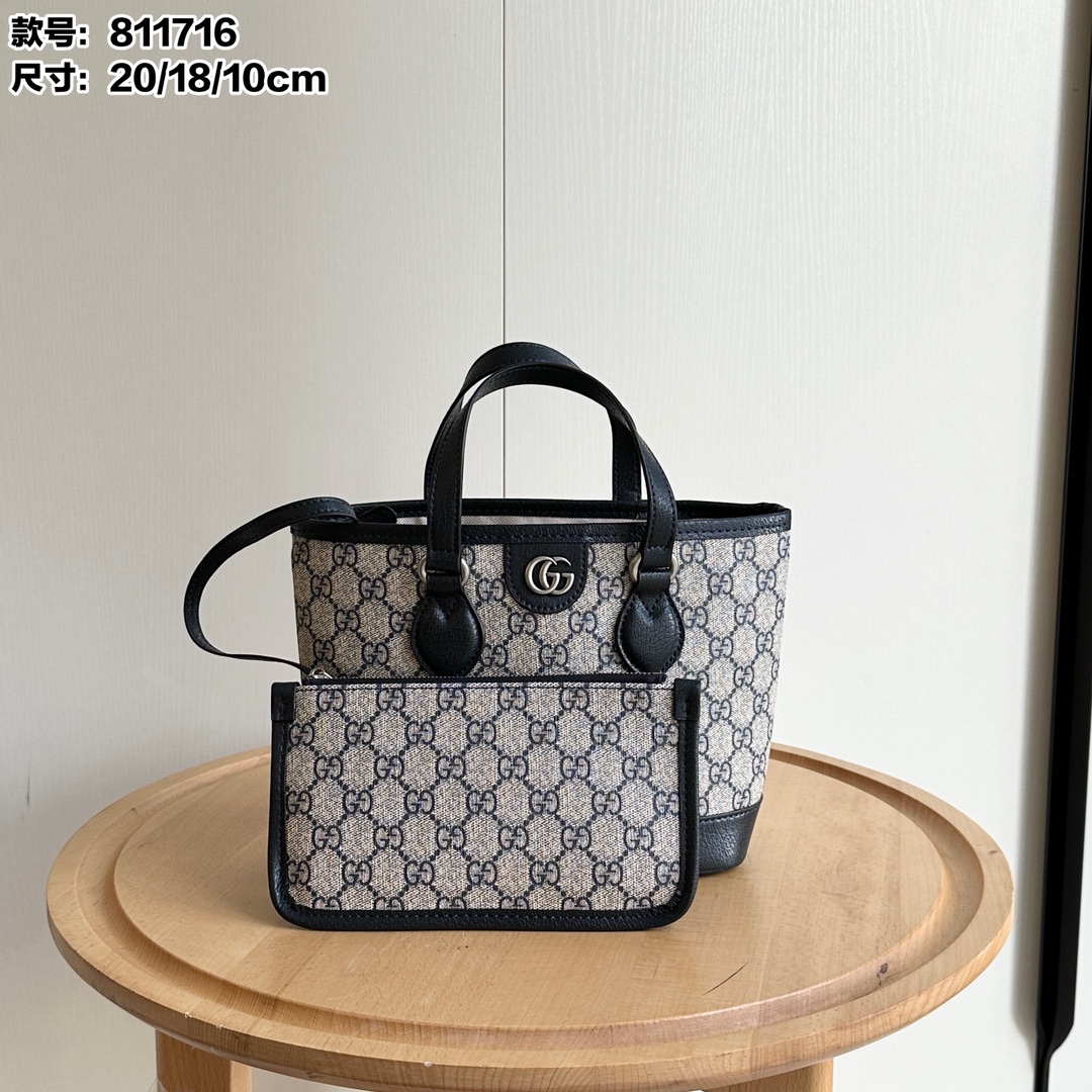 Double-G Ophidia Small Tote Bag - Black Bag - Gorchic - $123.99