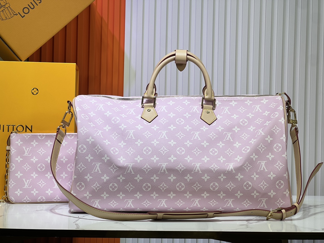 Designer Monogram Speedy P9 Bandoulière 50 - Light Pink - Bag - Gorchic - $149.99