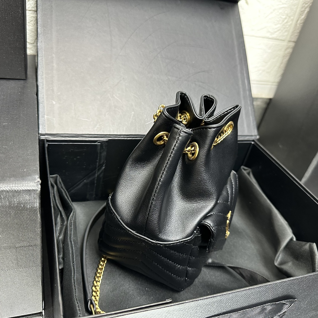 Lady Designer JOE backpack in Calfskin Black - Bag - Gorchic - $139.99