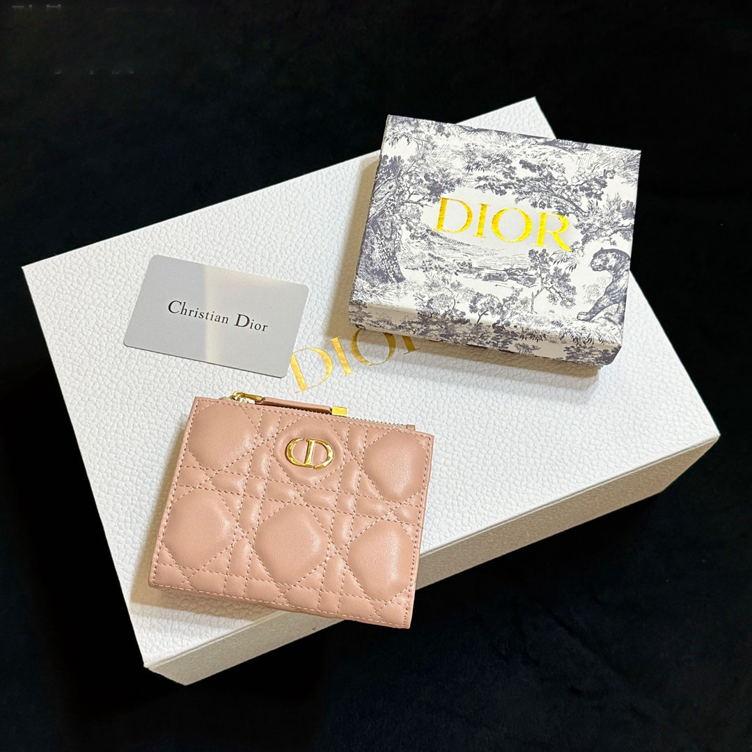 D Inspired Caro Dahlia Wallet-Pink Leather  Wallet - Gorchic - $55.99