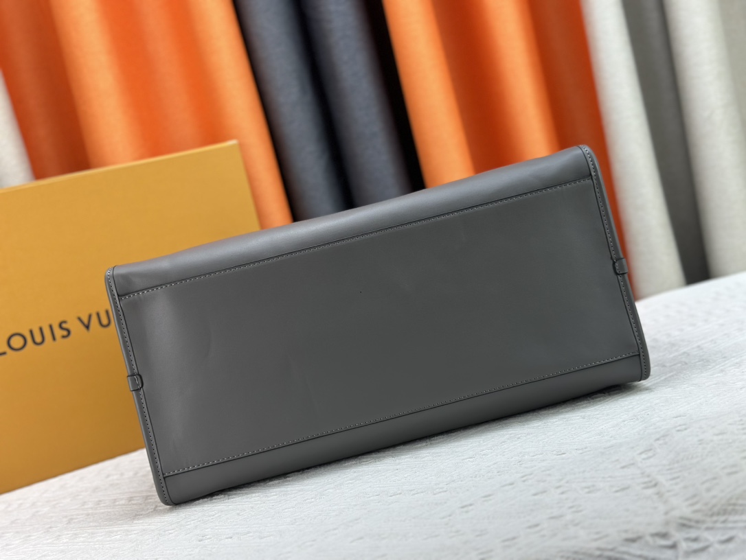 Designer Monogram City Steamer Large Handbag - Grey Bag - Gorchic - $164.99