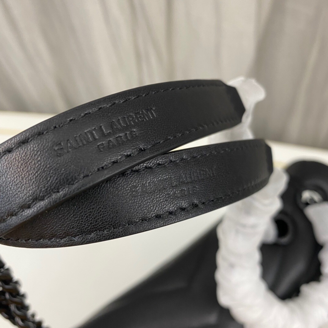 Lady Designer Loulou medium quilted leather shoulder bag black - Bag - Gorchic - $132.99