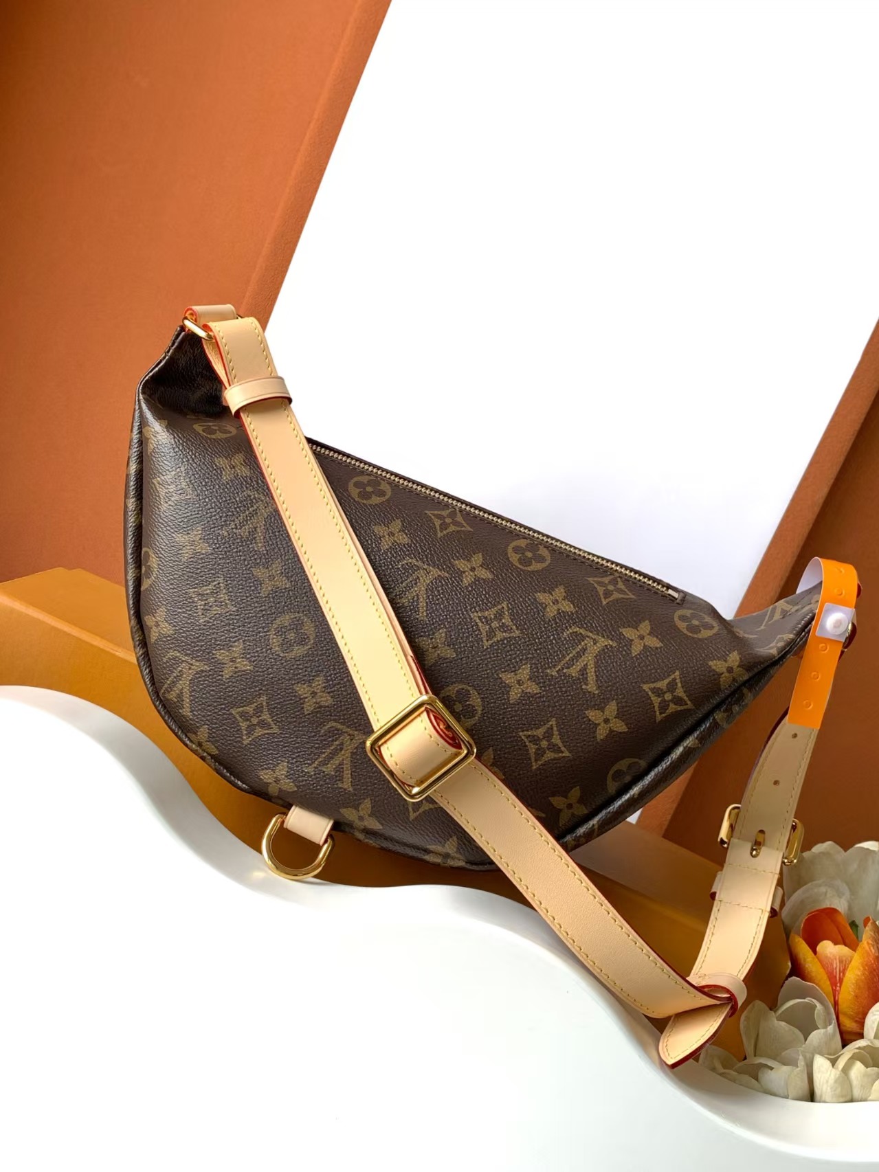 Designer Monogram Bumbag Monogram Canvas Bag - Gorchic - $113.99