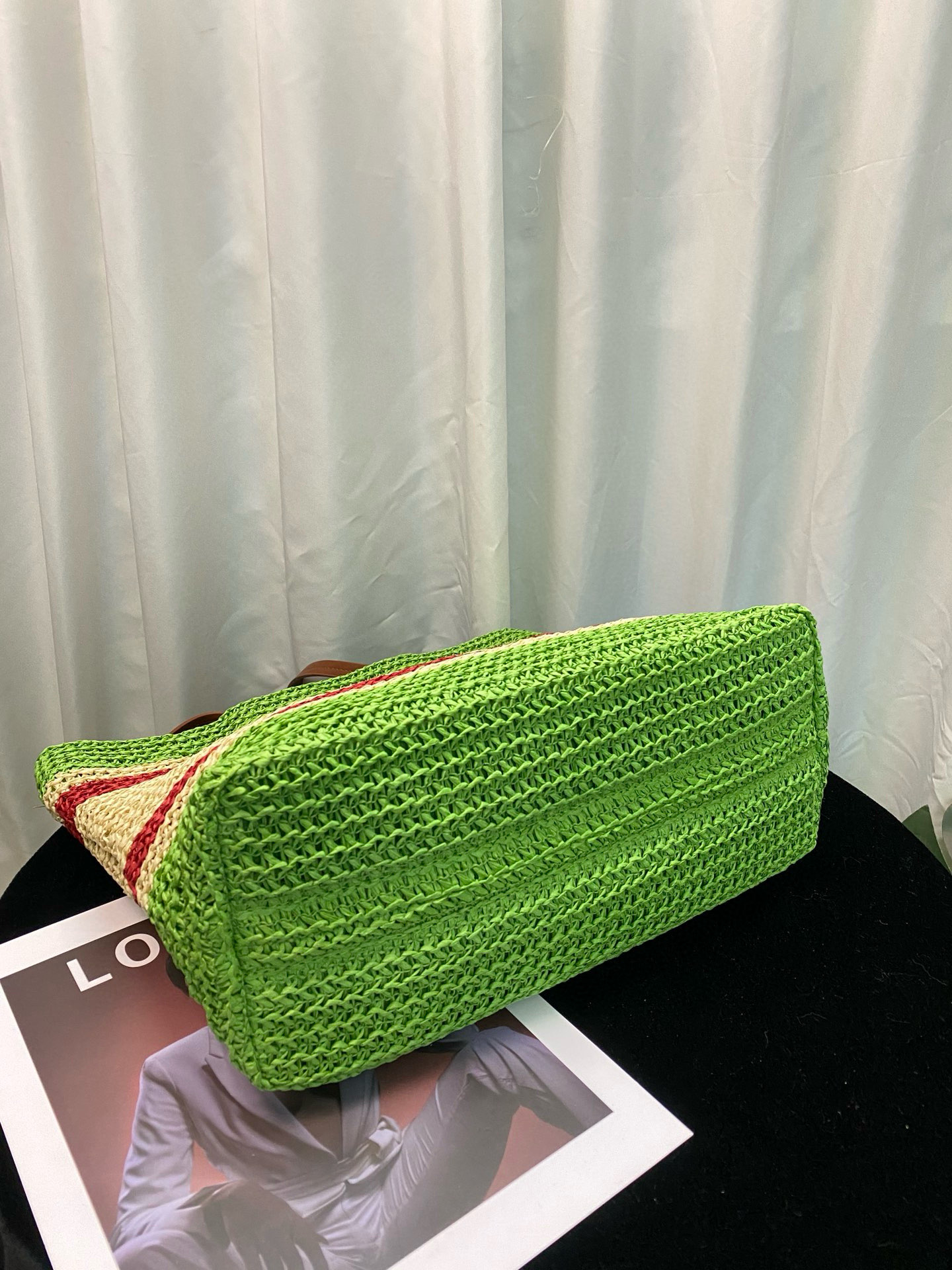 MU Faux Raffia Woven Tote Bag - Gorchic - $112.99