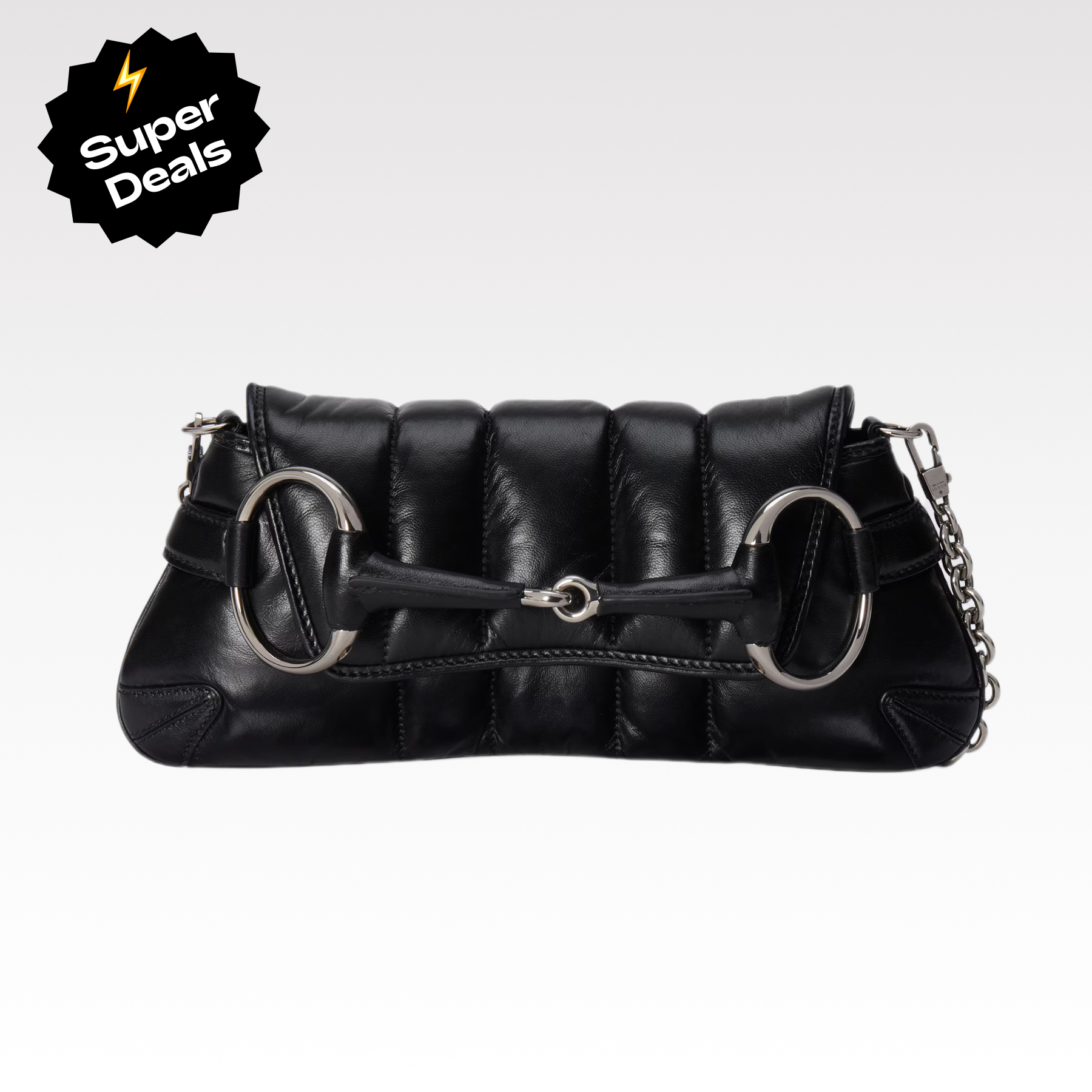 Double-G Horsebit Chain Small Shoulder Bag Black - Bag - Gorchic - $110.99