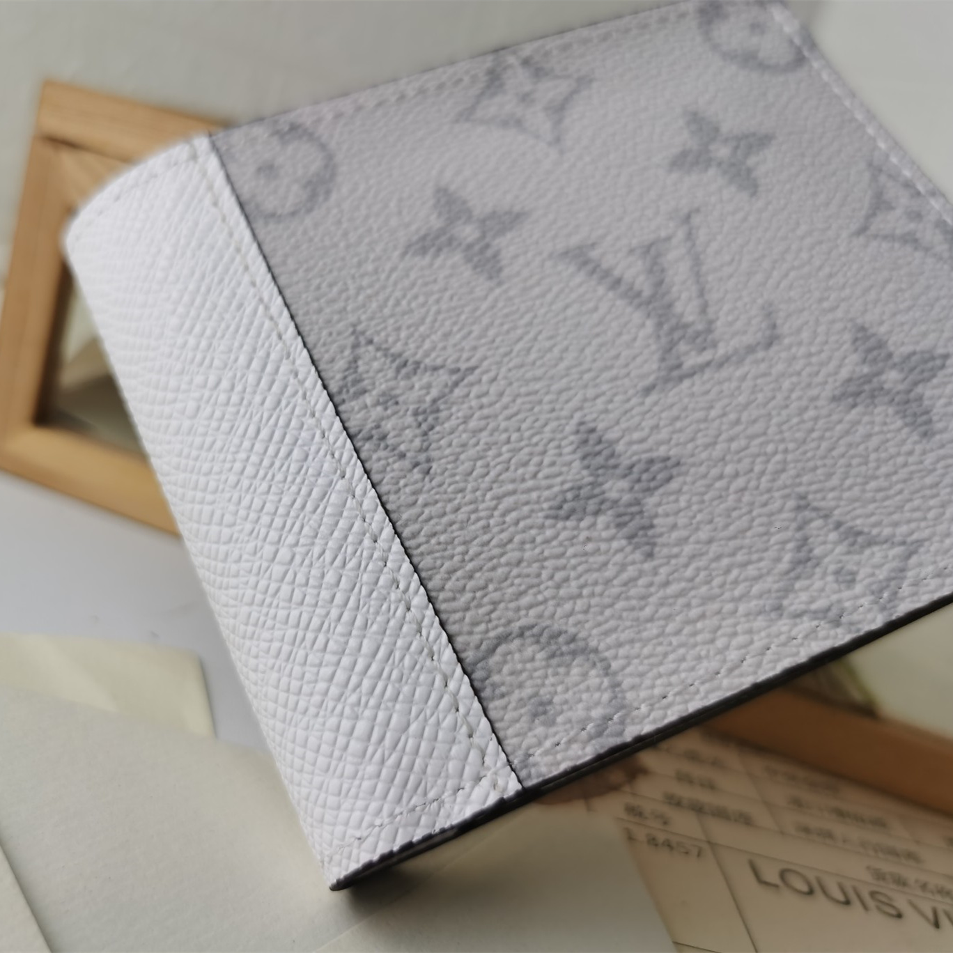 Designer Monogram Multiple White Wallet - Gorchic - $44.99