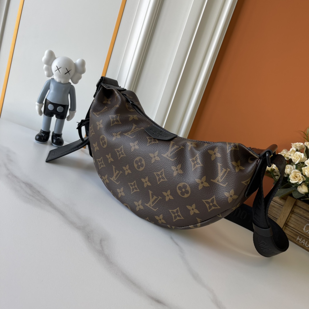 Designer Monogram Hamac Black Old Flower Trumpet Handbag - Gorchic - $135.99