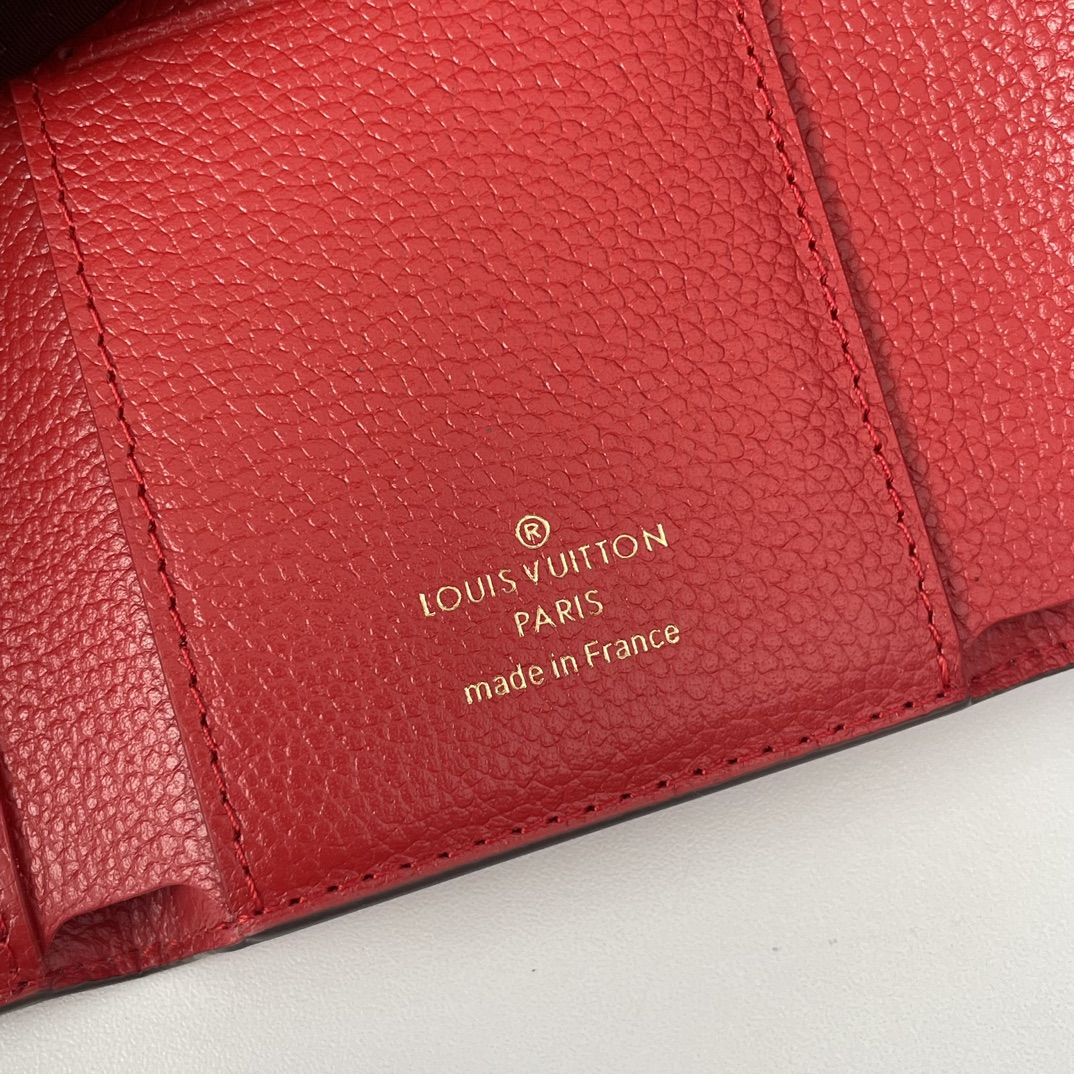 Designer Monogram  Victorine Red Wallet - Gorchic - $44.99