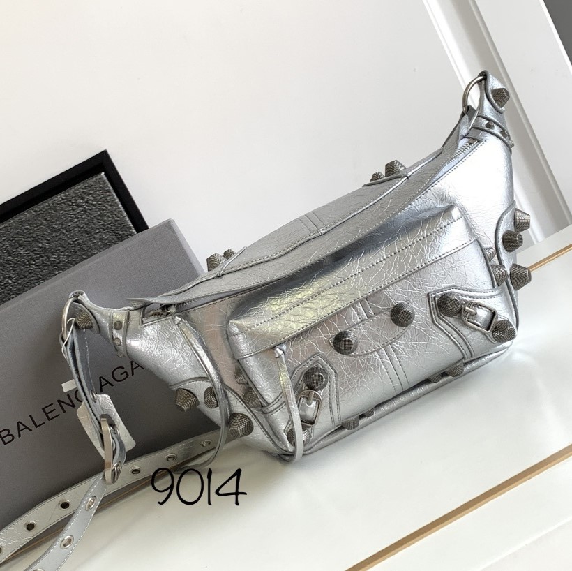 Hourglass iconic Crossbody Belt Sliver Bag - Gorchic - $178.99