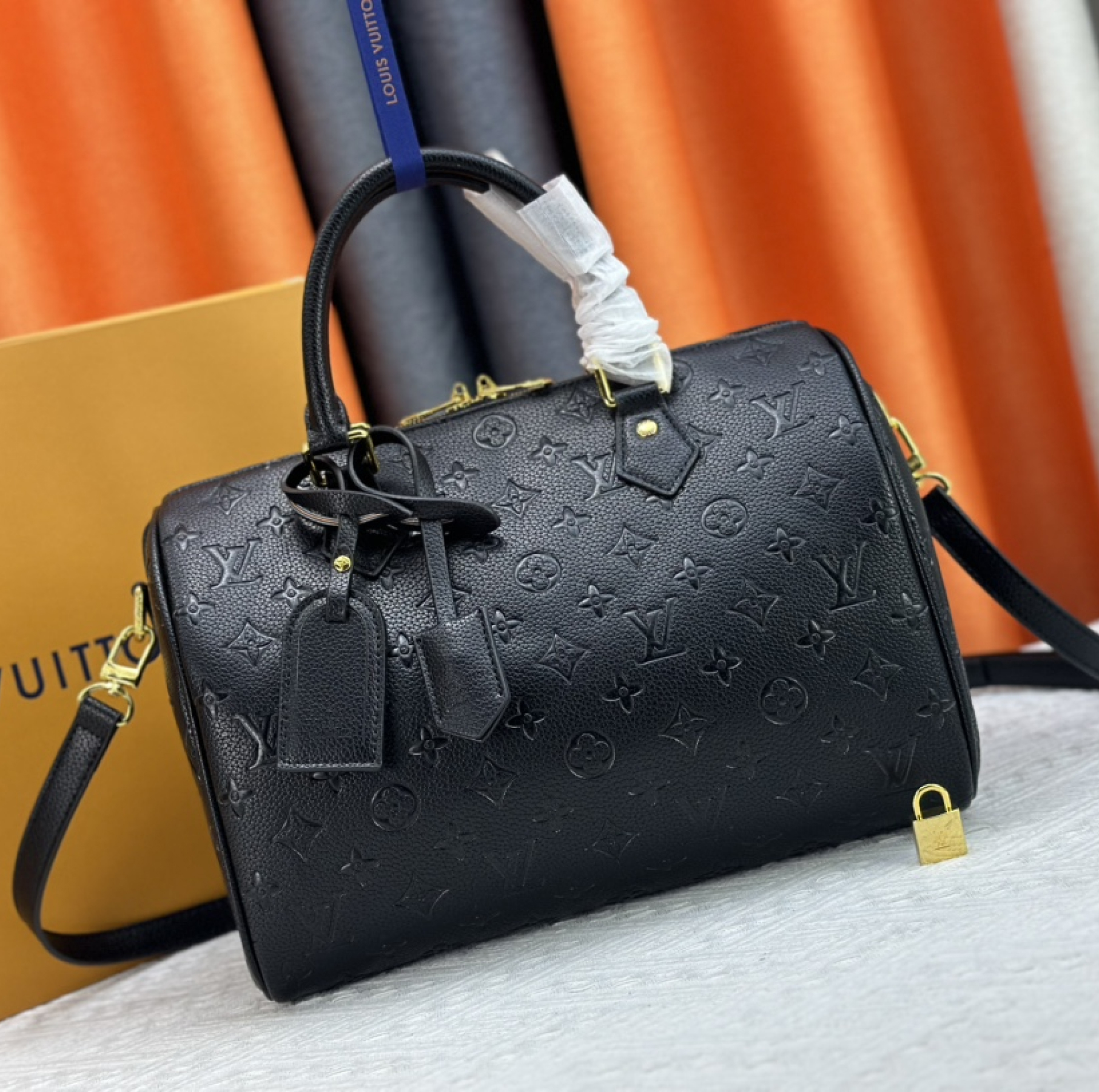 Designer Monogram Speedy Soft 30 - Black Bag - Gorchic - $144.99