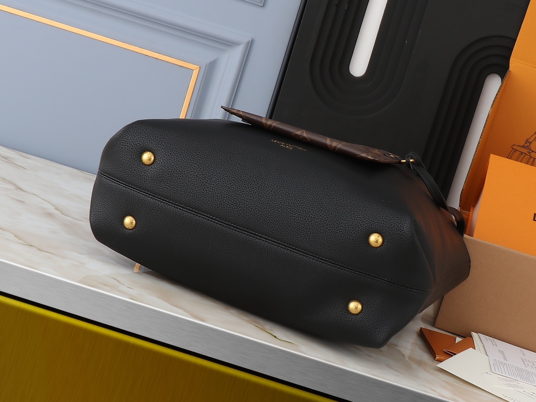 Designer Monogram Low Key Cabas MM Black - Bag - Gorchic - $134.99