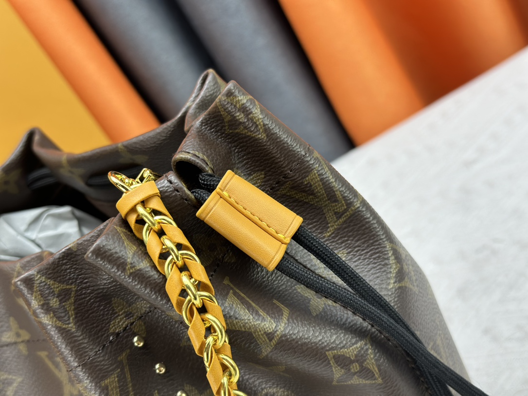 Designer Monogram Early Spring 2025 Bucket Bag - Coffee Color - Gorchic - $135.99