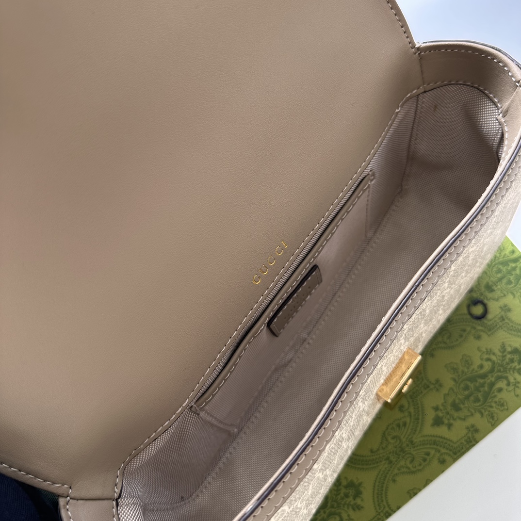 Double-G Horsebit 1955 Small Grey Shoulder Bag - Gorchic - $121.99