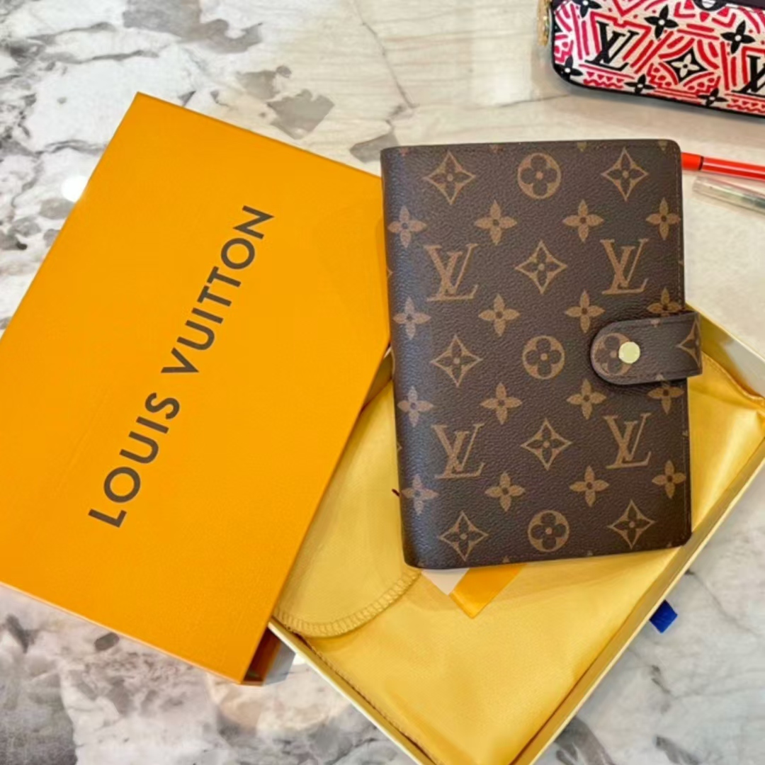 Designer Monogram Medium Ring Agenda Cover - Gorchic - $100.99