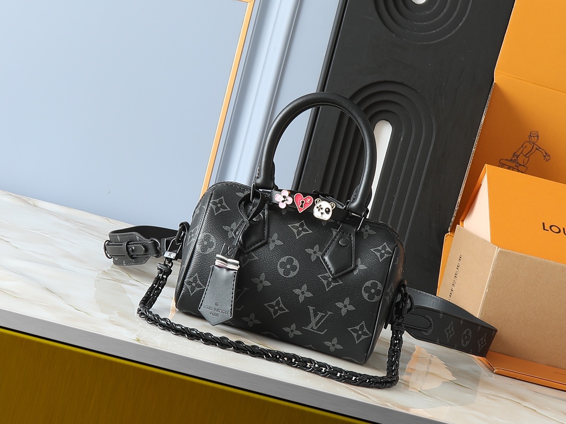 Designer Monogram Speedy 18 Black Style - Bag - Gorchic - $131.99